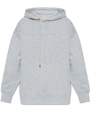 MICHAEL Michael Kors Logo-Embossed Hoodie - Grey