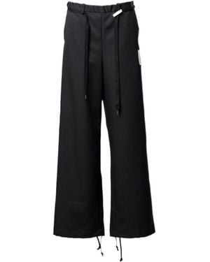 Maison Mihara Yasuhiro Drawstring Casual Trousers - Black