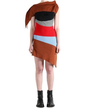 Kiko Kostadinov Lemoyne Knitted Dress - Red