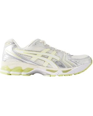 Asics Rubber And Metallic Mesh Sneakers - White