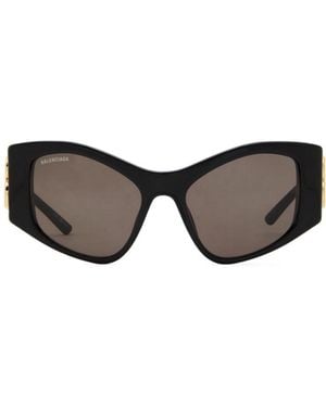 Balenciaga Irregular-Shaped Frame Sunglasses - Multicolor
