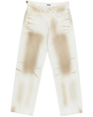 Magliano Jeans With Belt Loops - White