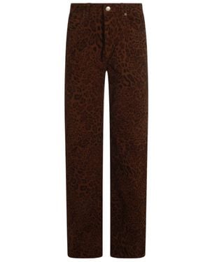 Twinset Animal Print Pants - Brown