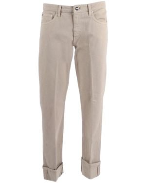 Dondup Turn-Up Cuff Tapered Jeans - Gray
