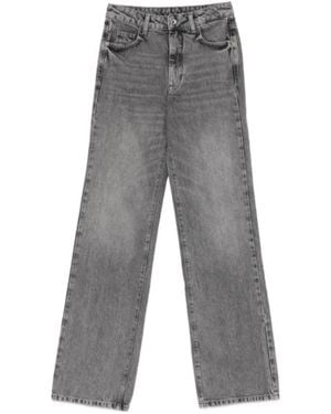 Patrizia Pepe High-Waisted Regular Fit Jeans - Grey