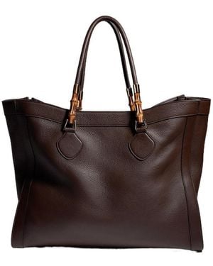 Gucci Bamboo Tote Large Bag - Brown