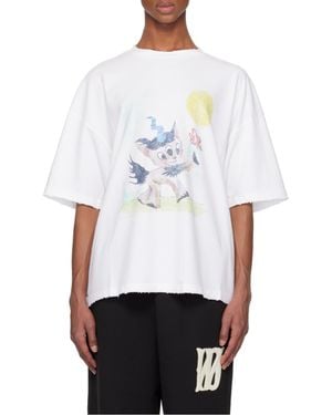 we11done Knitted T-Shirt - White