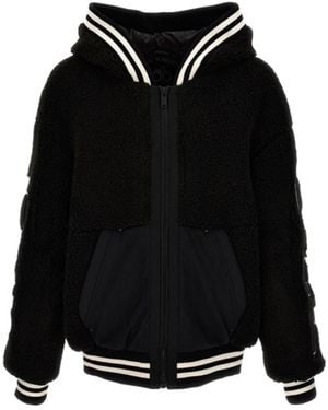 Moose Knuckles Long-Sleeved Zipper Casual Jacket - Black