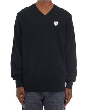 COMME DES GARÇONS PLAY Long-Sleeved Jumper - Blue