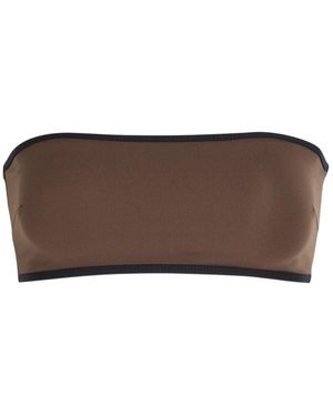 TOTEME Strapless Bikini Top - Brown