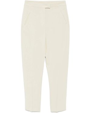 Patrizia Pepe Slim Fit Pants - White