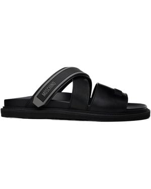 Moschino Sporty Slippers - Black