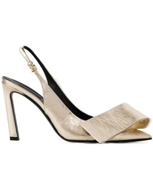 Givenchy Twisted Ribbon Slingbacks Pumps - White