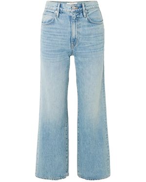 SLVRLAKE Denim Grace High-Rise Wide-Leg Jeans - Blue