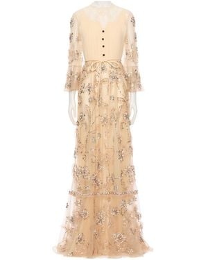 Valentino Round-Neck Dress - Natural