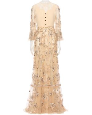 valentino beige dress Beige Check Midi Dress Short Sleeve Shirred main image 0