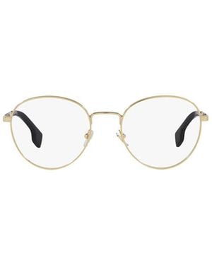 Versace Eyewear Round Frame Glasses - White
