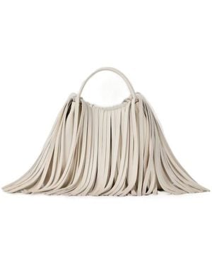Givenchy Facet Fringed Shoulder Bag - Natural