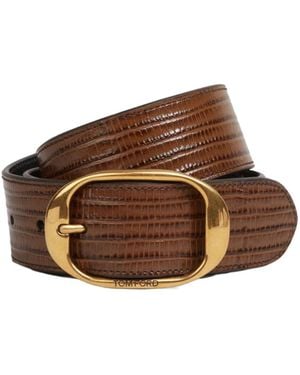 Tom Ford Leather Belt - Brown