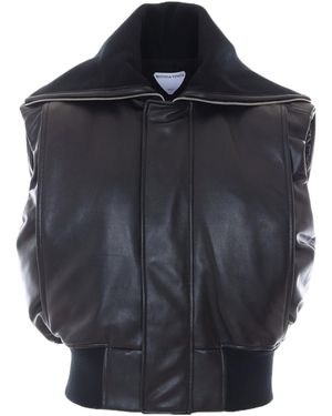 Bottega Veneta Collarless Sleeveless Vest - Blue