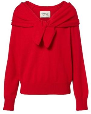 TOVE Malia Cashmere Jumper - Red