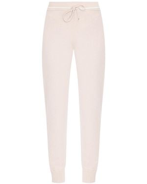 Eleventy Drawstring Knitted Track Pants - White