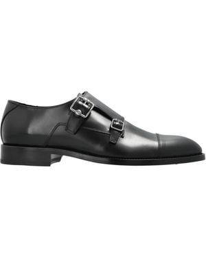 Jimmy Choo Finnion Monkstrap Derby Shoes - Black