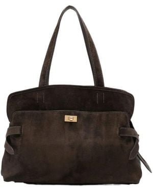 Anya Hindmarch Logo Plaque Tote Bag - Black