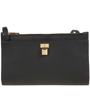 Tom Ford Mini Padlock Leather Cross Body Bag - Black