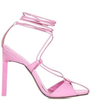 The Attico The Adele Heeled Sandals - Pink