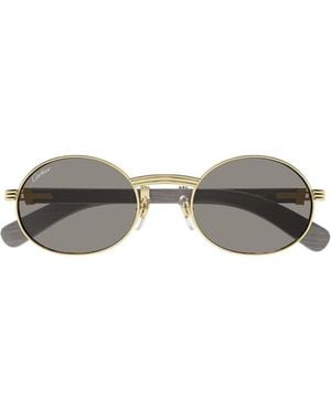 Cartier Oval-Frame Sunglasses - Multicolour