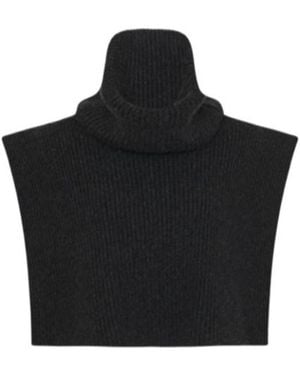The Row Emmit Roll-Neck Cashmere Collar - Black