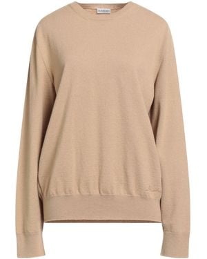Burberry Minimalist Knit Long-Sleeve Tee - Natural