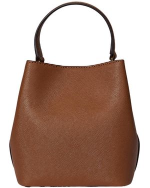 Ralph Lauren Leather Mini Bucket Handbag - Brown