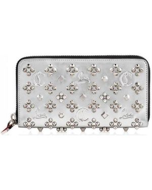 Christian Louboutin Rivet Zipper Purse - White