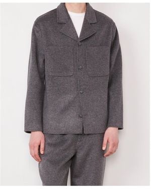 Officine Generale Long-Sleeve Shirt Jacket - Grey