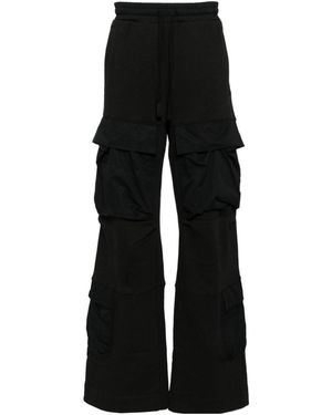 Entire studios Utility Wide-Leg Cargo Track Trousers - Black