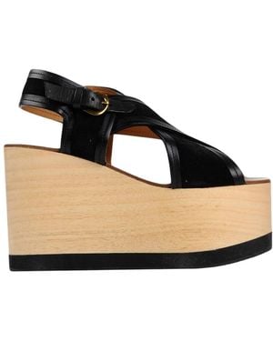 Isabel Marant Leather Sandals - Black