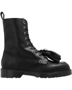 JW Anderson Tassel-Detail Lace-Up Boots - Black