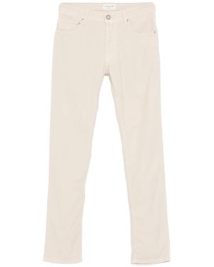 Jacob Cohen Casual Trousers With Belt Loops - Natural