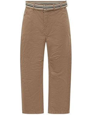 Mordecai Pocket Detail Straight-Leg Pants - Natural