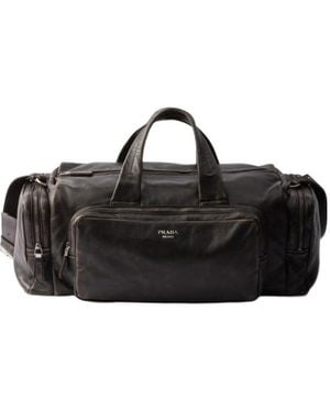 Prada Double-Handled Travel Bag - Black