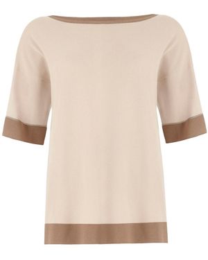 D.exterior Crewneck T-Shirt - Natural