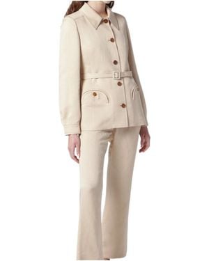 Blazé Milano Single-Breasted Jacket - Natural