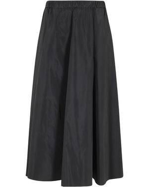 Aspesi Gathered Midi Skirt - Black