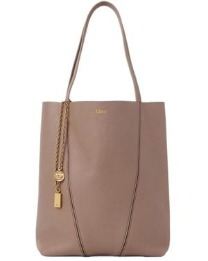 Chloé Chloé Spin Tote - Brown
