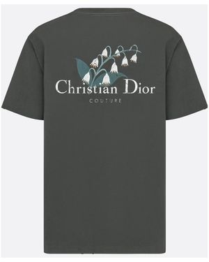 Dior Homme Ribbon Logo Detailed Crewneck T-Shirt in Red for Men | Lyst