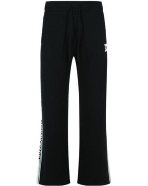 CASABLANCA Logo Patch Wide-Leg Trousers - Black