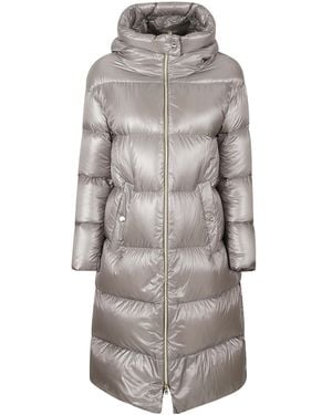 Herno Hooded Down Jacket - Gray