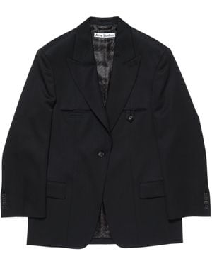 Acne Studios Single-Breasted Suit Jacket - Black